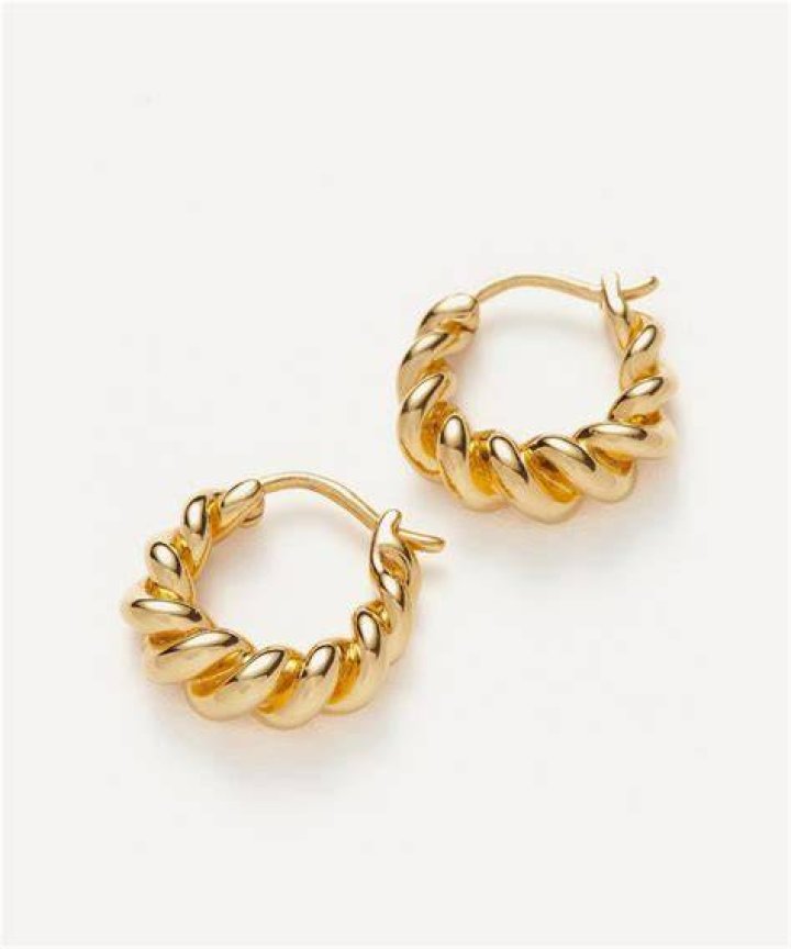 18ct Gold Plated Vermeil Silver Brooklyn Rose Quartz Stud Earrings 18ct Gold Plated Vermeil Silver Brooklyn Rose Quartz Stud Earrings