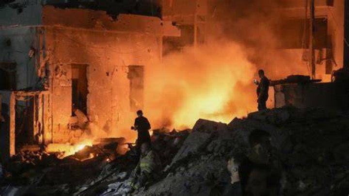 Aftermath of Israeli strikes