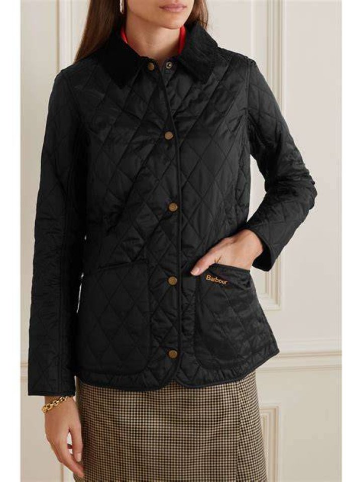 Annandale corduroy-trimmed quilted shell jacket Annandale corduroy-trimmed quilted shell jacket