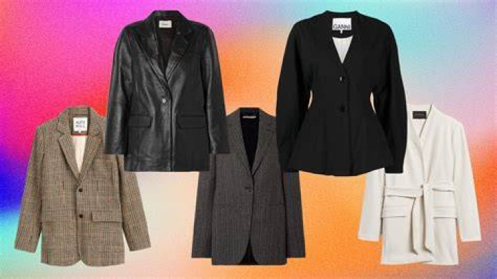 Warehouse Faux Leather Oversized Blazer best colourful leather blazers women