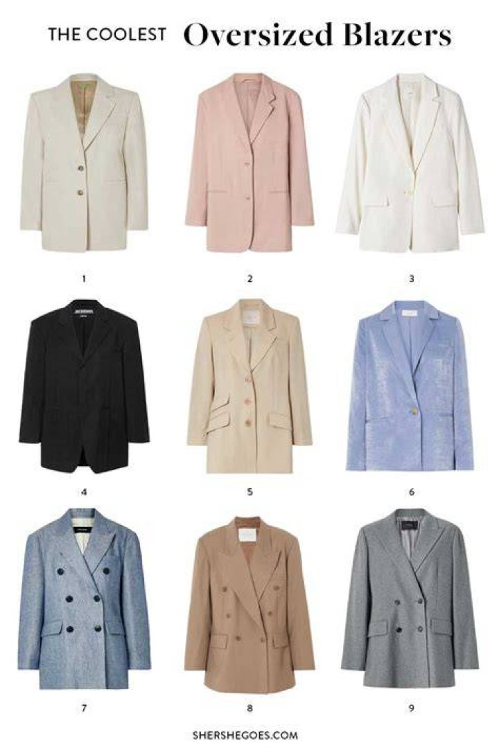 Arket Oversized Leather Blazer best oversized blazers women