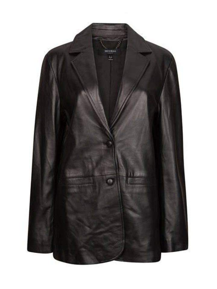 Hush leather blazer best oversized leather blazer women