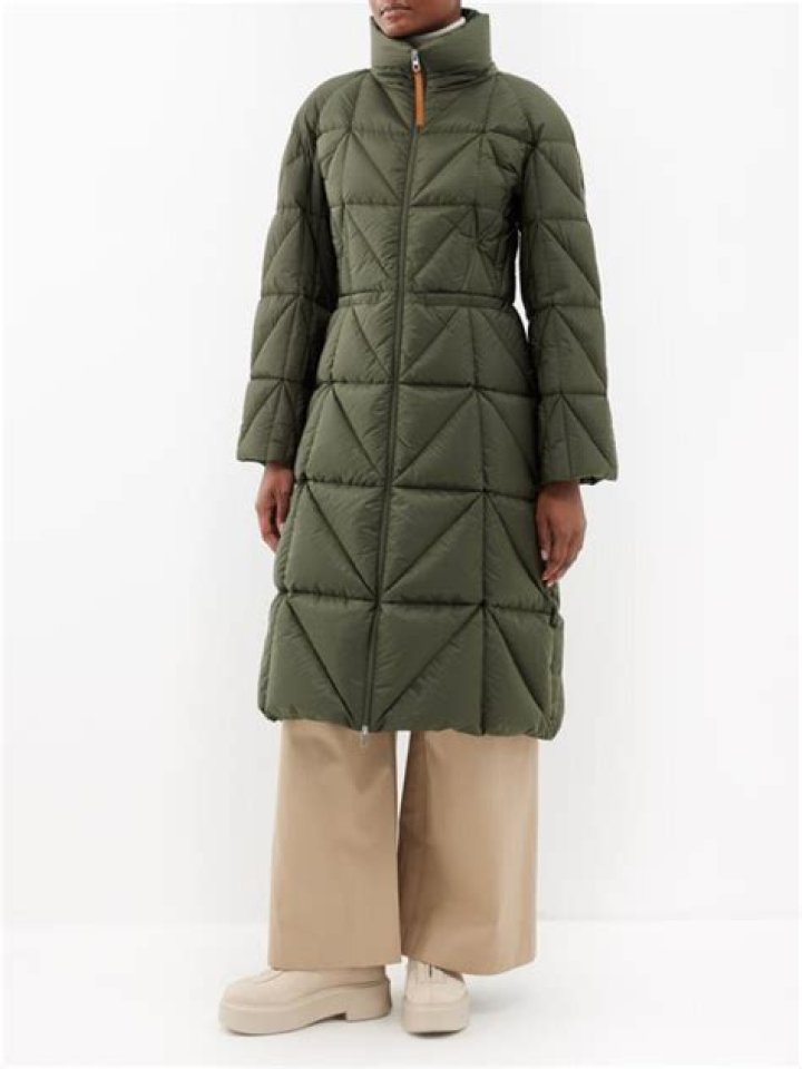 Cerise quilted taffeta down coat Cerise quilted taffeta down coat