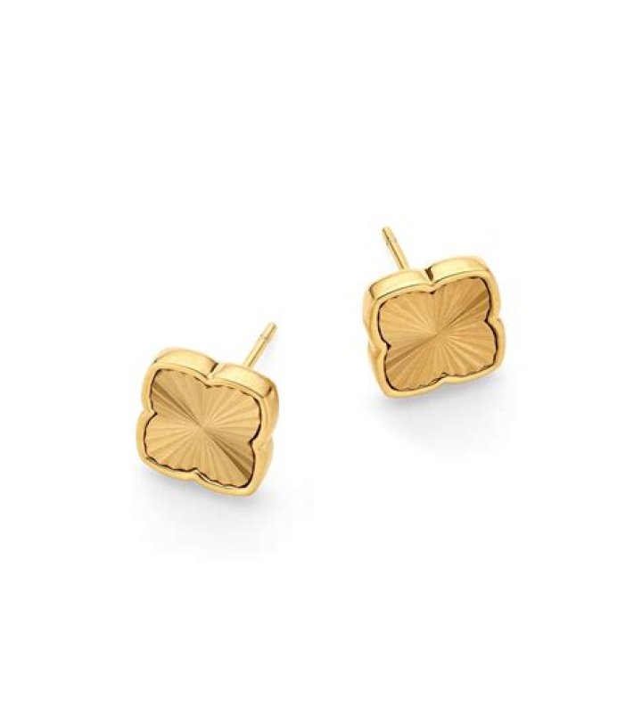 Clover Pendant Stud Earrings Clover Pendant Stud Earrings