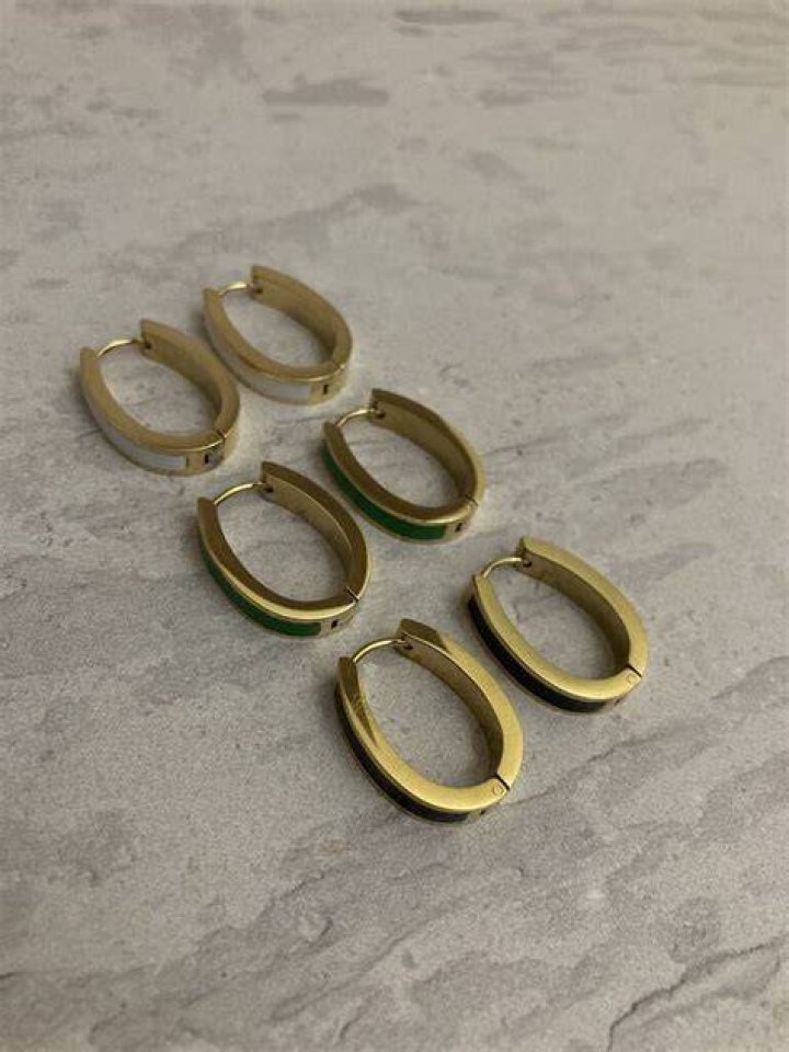 Colour Block Hoop Earrings Colour Block Hoop Earrings