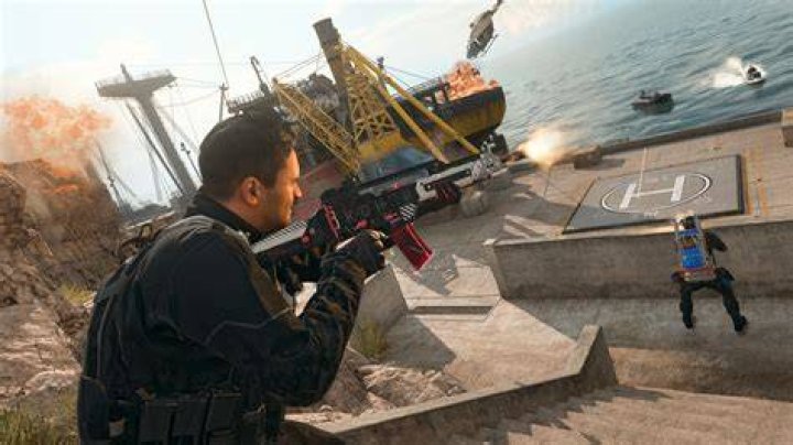 Image of Warzone player shooting gun