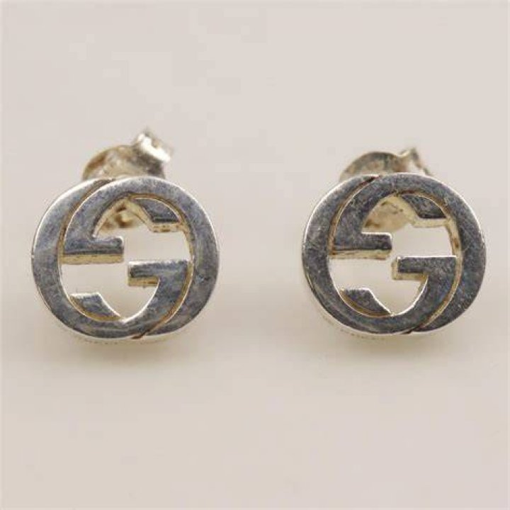 Interlocking G sterling silver stud earrings Interlocking G sterling silver stud earrings