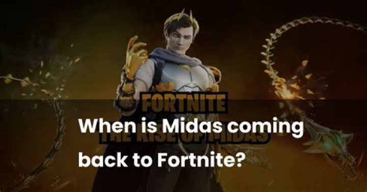 Midas Coming Back To Take His Throne?
