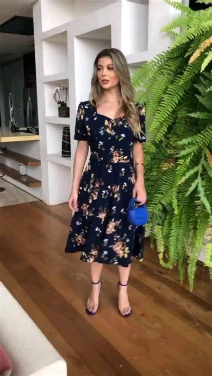 Vestido estampado midi Vestido estampado midi